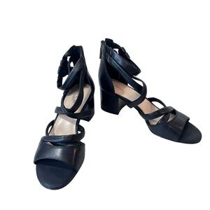 Nine West Ankle Strap Block Heel Sandals Womens Size 7 New Heel Height 2.5”